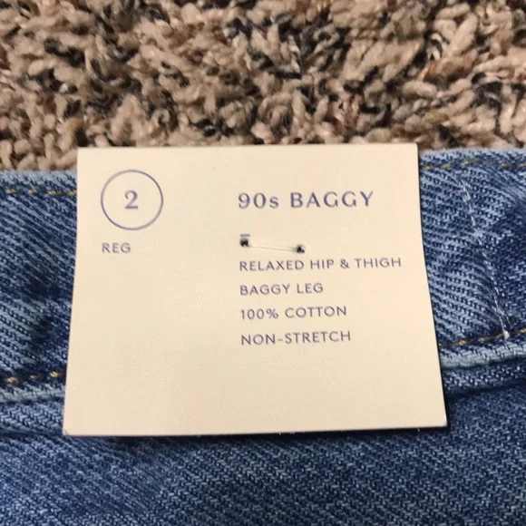 🐠Universal Thread 90’s Baggy Relaxed Fit Blue Jeans Size 2 | NWT! - Picture 5 of 7